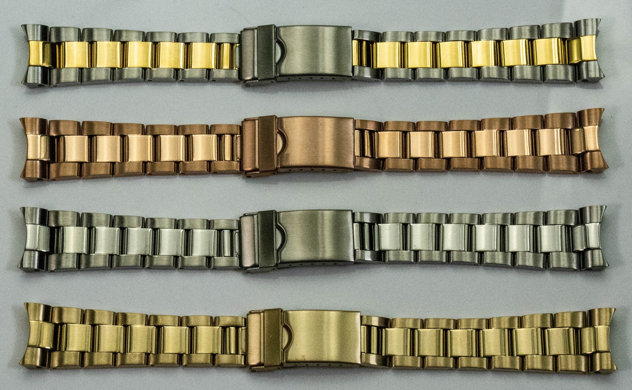 Solid Links Curved End 20mm For Rolex Oyster Steel Watch Bracelet Strap Datejust